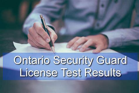 how hard is the ontario security guard test|security guard license test results.